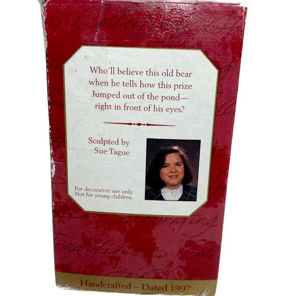 Hallmark Keepsake Christmas Ornament Fisherman Catch of the Day 1997 W/ Box - Picture 2 of 10